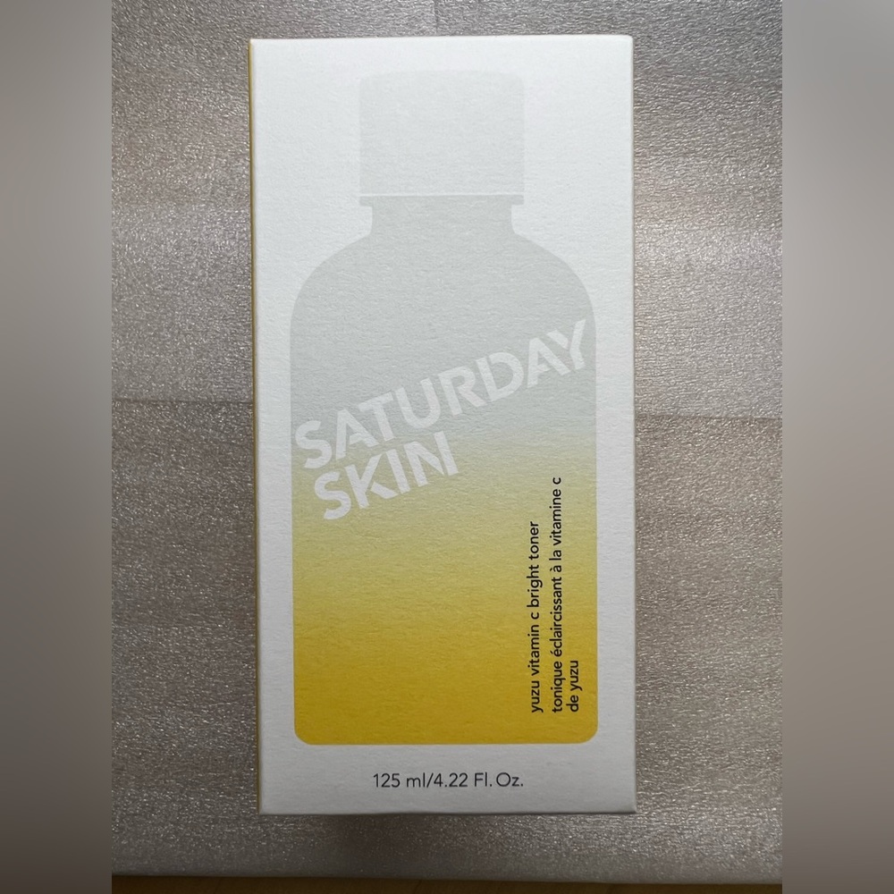 Saturday Skin Yuzu Brightening Toner - Vibrant Yellow